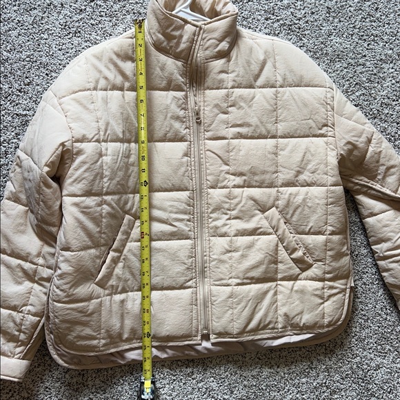 Beige Puffer Jacket - Picture 6 of 8